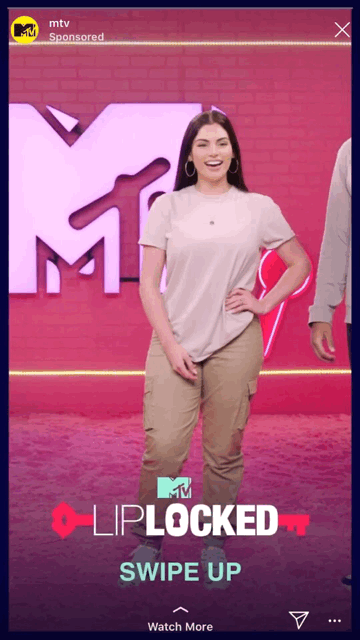 MTV Lip Locked Up Instagram advertisement