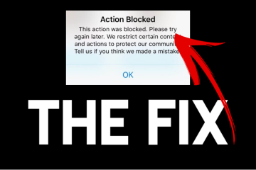 action blocked fix
