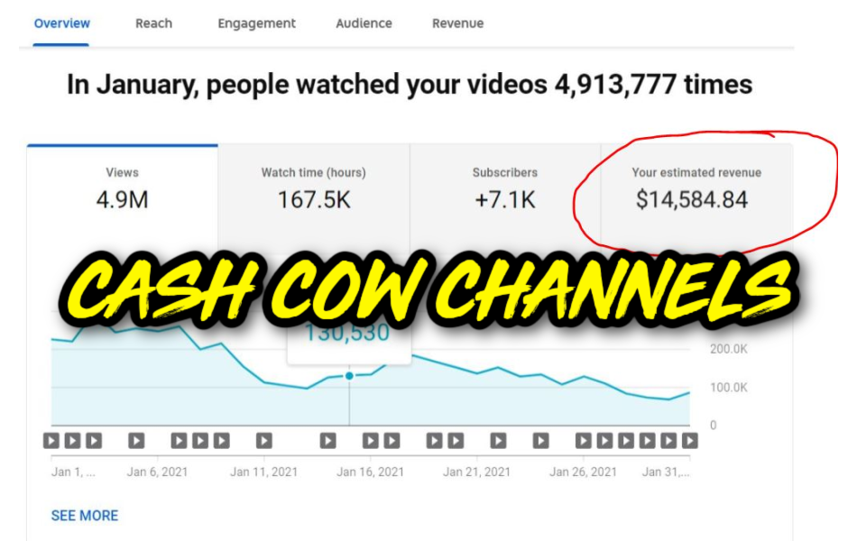 YouTube Cash Cow Channels