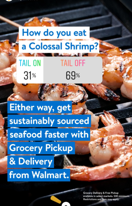 Walmart - Instagram story ad example